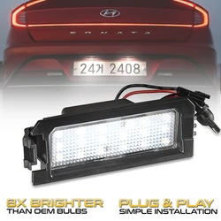 2Pcs LED Number License Plate Light For Kia Rio 4 Niro Cadenza K5 K7 Hyundai i30 PD Elantra GT Sonata Veloster Tucson NX4 Venue