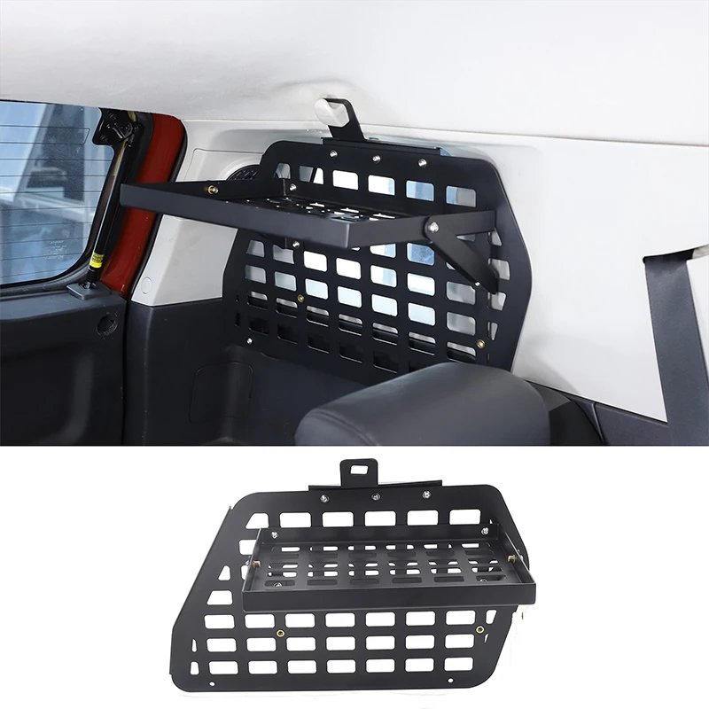 

For Toyota FJ Cruiser 2007-2021 Aluminum Alloy Car Rear Window Trunk Multifunctional Storage Rack With Tray Car Accessories