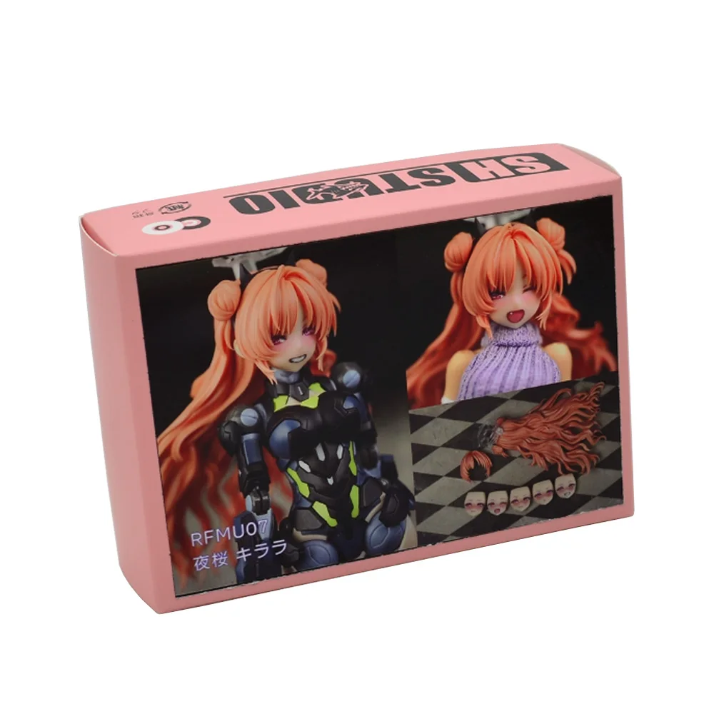 

SH Machine Girl 1/12 RFMU07 Blue Archive Hair Style Eye Sticker Modification Resin GK Accessory Model