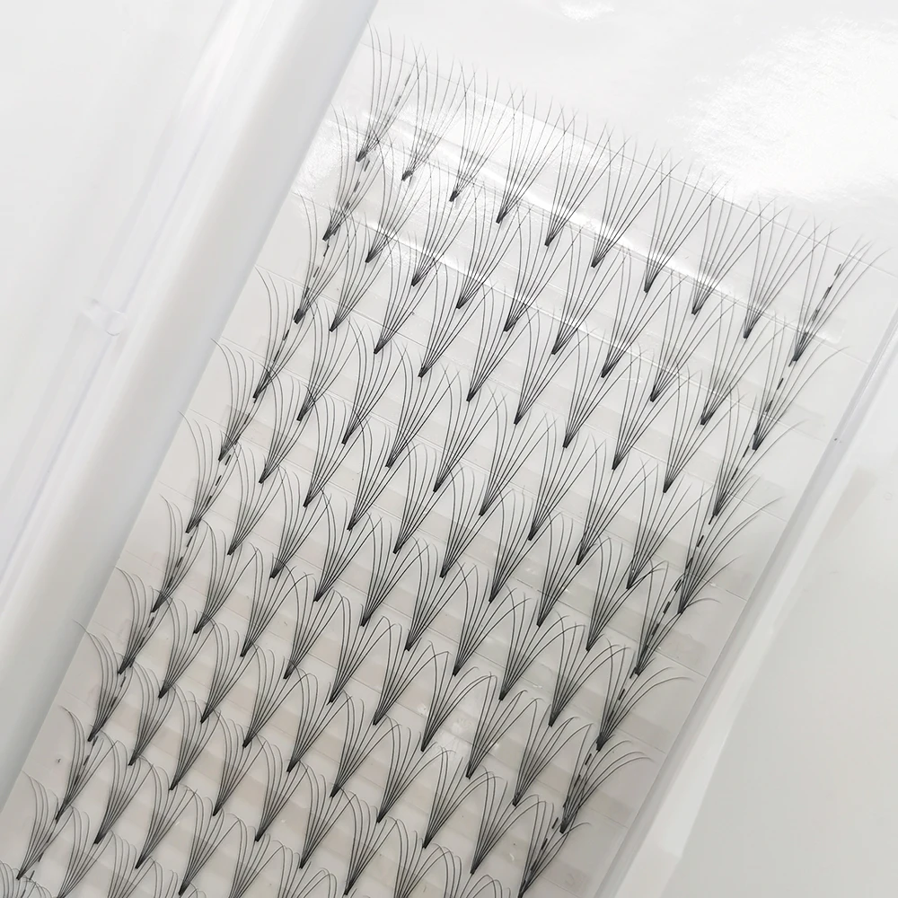 3D 4D 5D 6D 8D 10D Sharp Narrow Stem Individual Eyelash Extensions Thin Pointy Base Premade Volume Fans Top Quality Cluster Lash