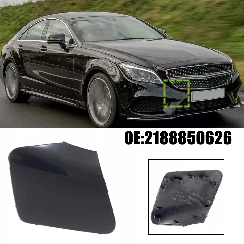 Car Front Bumper Tow Hook Cover Tow Eye Cap 2188850626 Replacement For The For MERCEDES W218 CLS400 550 2015-2017 Models