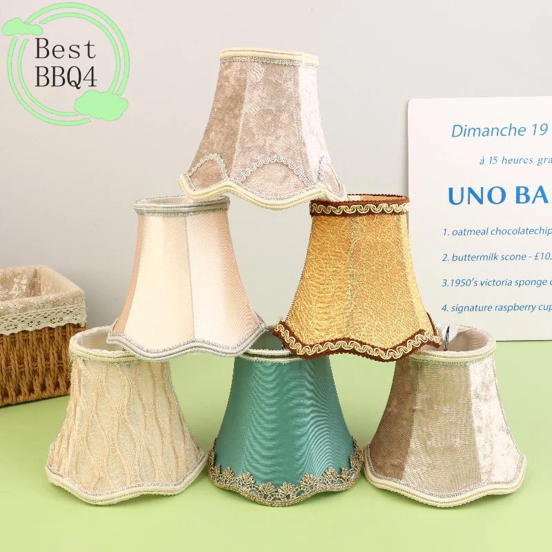 

(BBQ4)1 Piece Home Lighting Accessories Fabric Lampshade Simple Chandelier Lampshade Shell Cover DIY Decoration