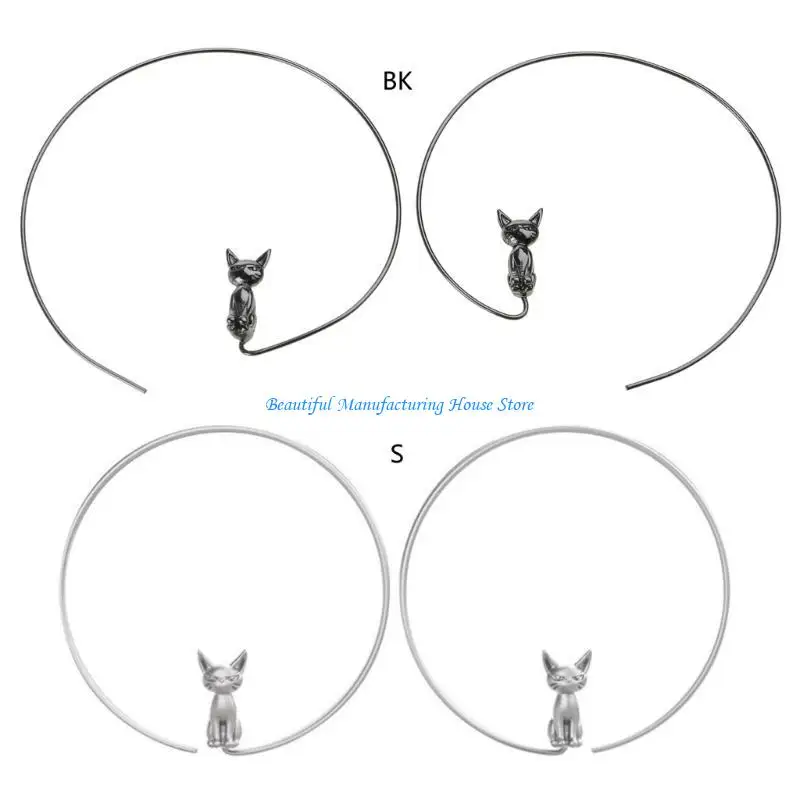 

E56A Big Hoop Earrings for Women Statement Fashion Wedding Jewelry Mujer Brincos