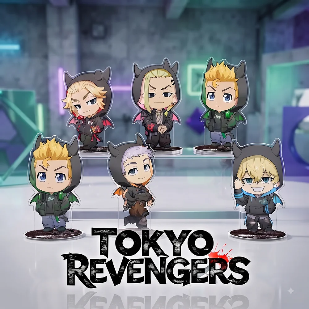 Anime Tokyo Revengers New Acrylic Stand Keychain 2026 Takemichi Mikey Draken Chifuyu Kazutora Cute Q Version Desktop Decor