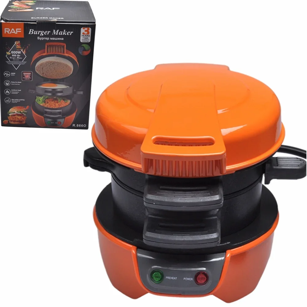 Mini  Burger Sandwich Maker Machine 220V 110V Bread Grill Baking Toaster Non Stick Pancake Pan   Kitchen 빵 토스트기