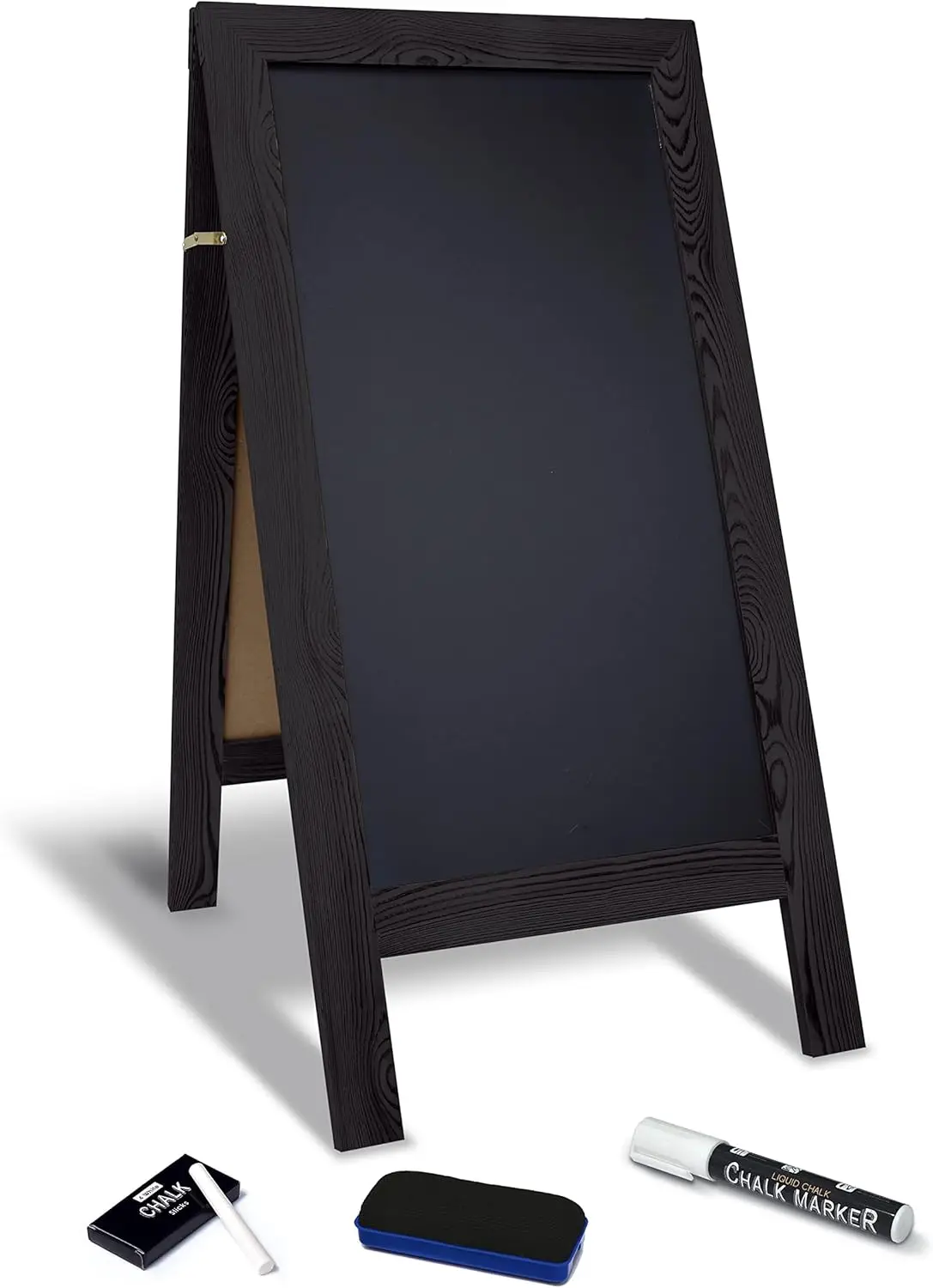 

Large Magnetic A-Frame Chalkboard Sign, 20" x 40", with Chalk Marker & Eraser, Outdoor Sandwich Board