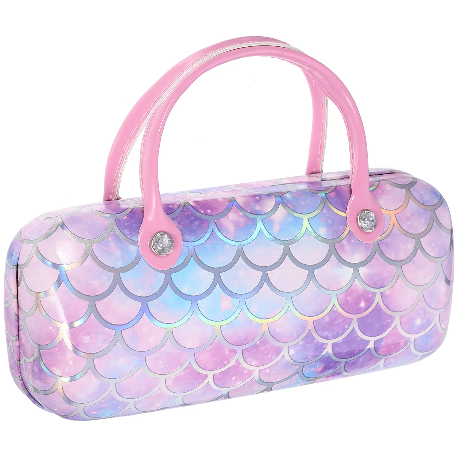 

Portable Kids Glasses Case Lightweight PU Metal Flocking Cartoon Toddler Eyeglasses Box Handheld Sunglasses