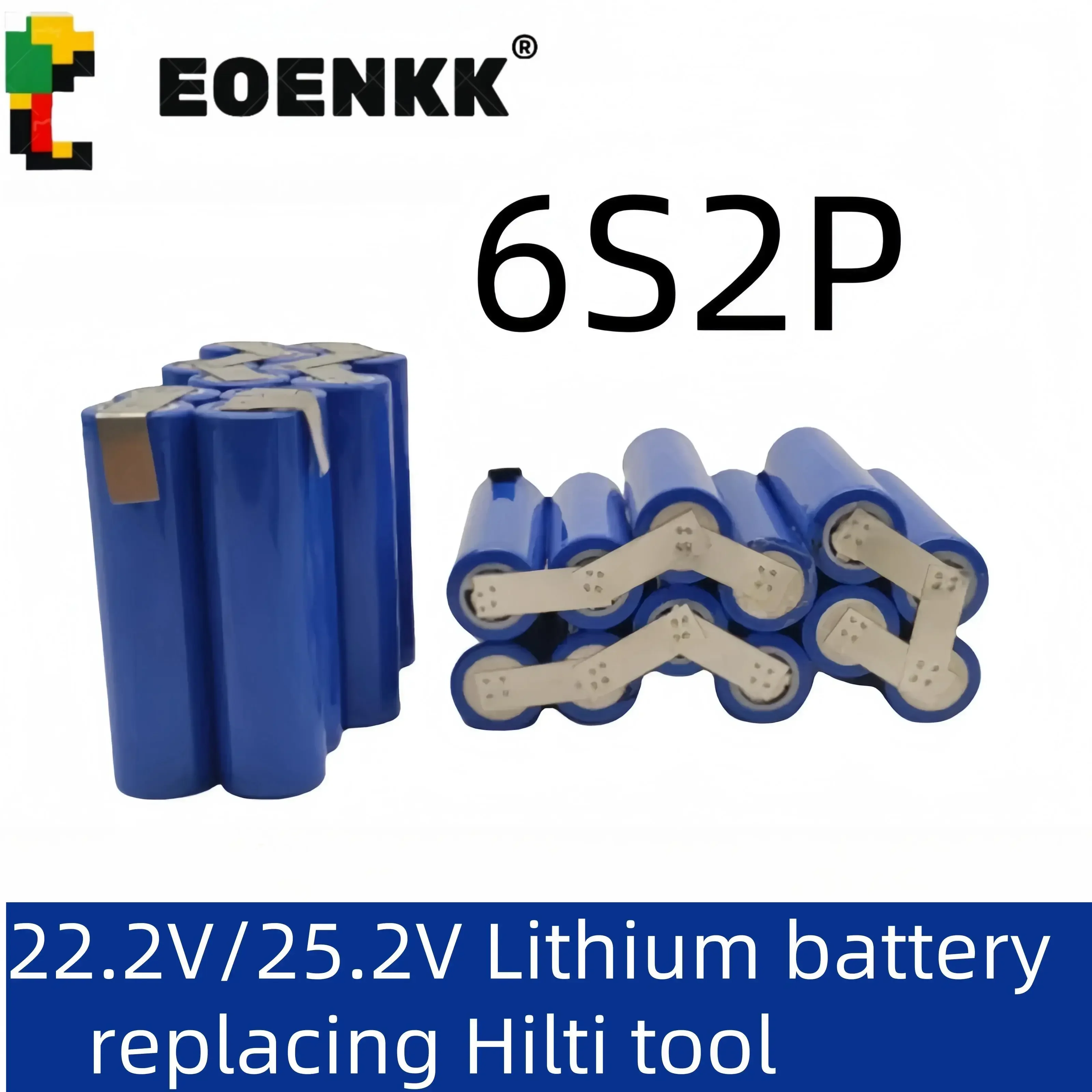 

6S2P 22.2V/25.2V 18650 lithium battery pack suitable for replacing Hilti B18 B22 tool battery 4000mAh 6000mAh