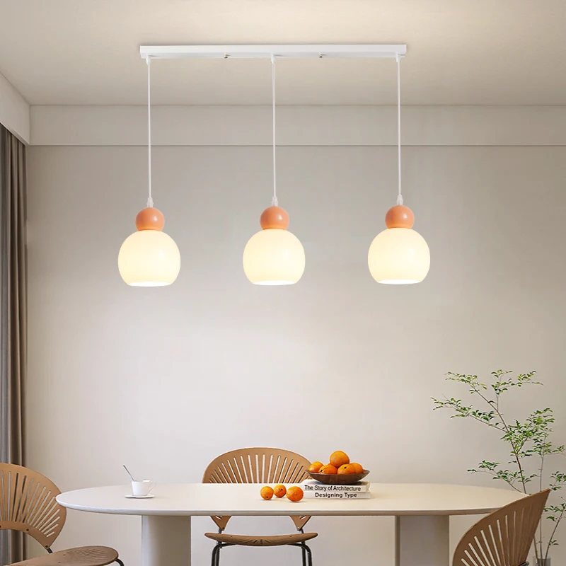 

Nordic Simple Cream White Pendant Light Indoor Chandelier Hanging Lamp for Bedroom Living Loft Room Restaurant Designer Lighting