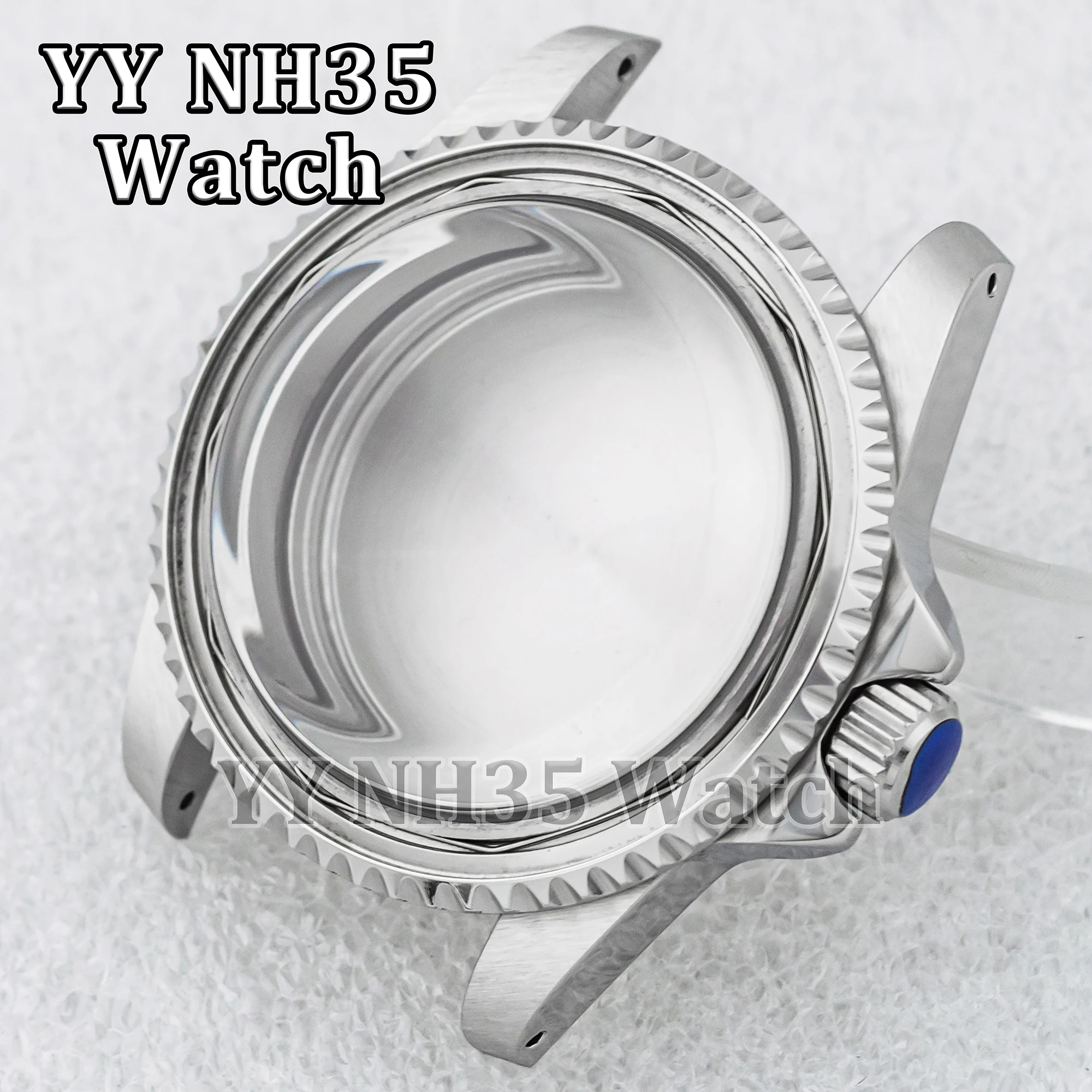 NH35 Case 39mm Watch Case for SUB GMT Watch Parts Sapphire Glass 10ATM Waterproof Retro Case fit NH35/NH36 Mechanical Movement