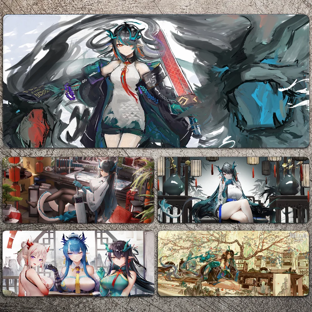 

Anime Girl Dusk Arknights Game Mousepad Large Gaming Mouse Pad LockEdge Thickened Computer Keyboard Table Desk Mat