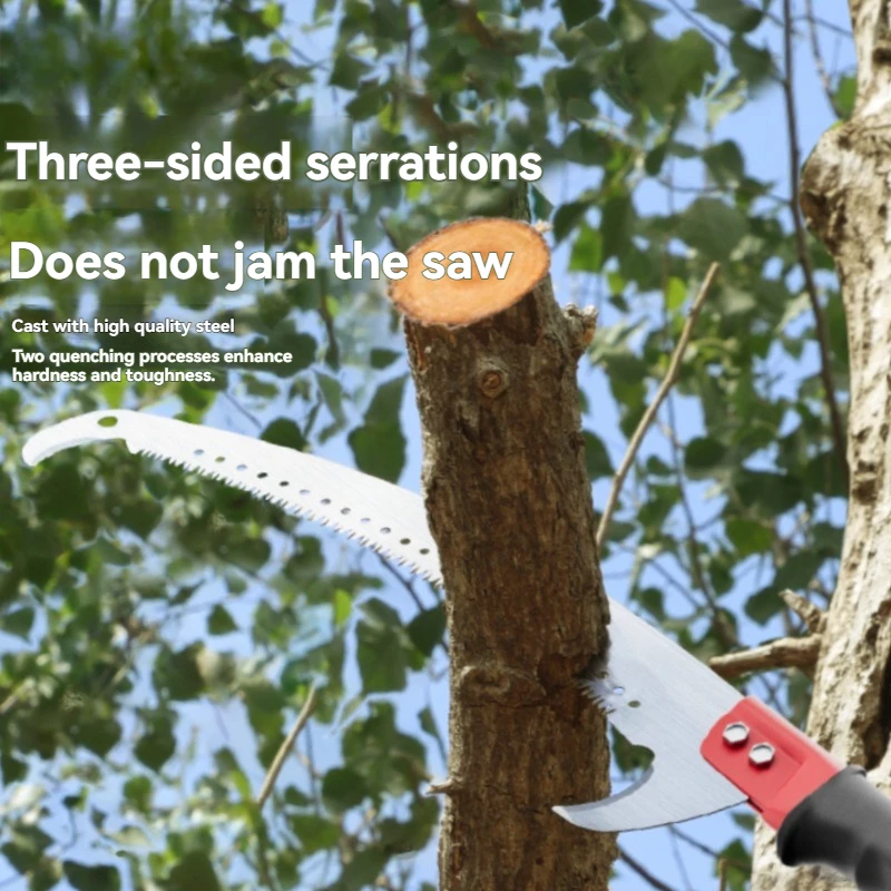 High Branch Saw, Garden Fruit Tree Pruning Saw, Tree Artifact, Stainless Steel Telescopic Pole, Branch High-altitude Saw