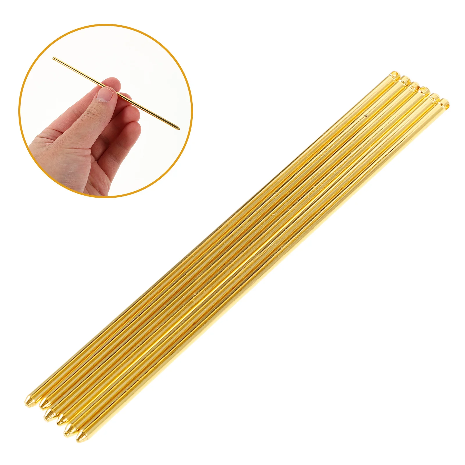 

10 шт., китайские заколки для булочек, металлические палочки для волос ручной работы, длинные винтажные прямые заколки для волос, женские азиатские аксессуары для волос