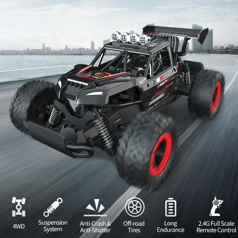 

RC cars 1:16 Full proportion 2.4G remote control Racing off-road climbing rotation car vehicle High speed stunt Children's Toys