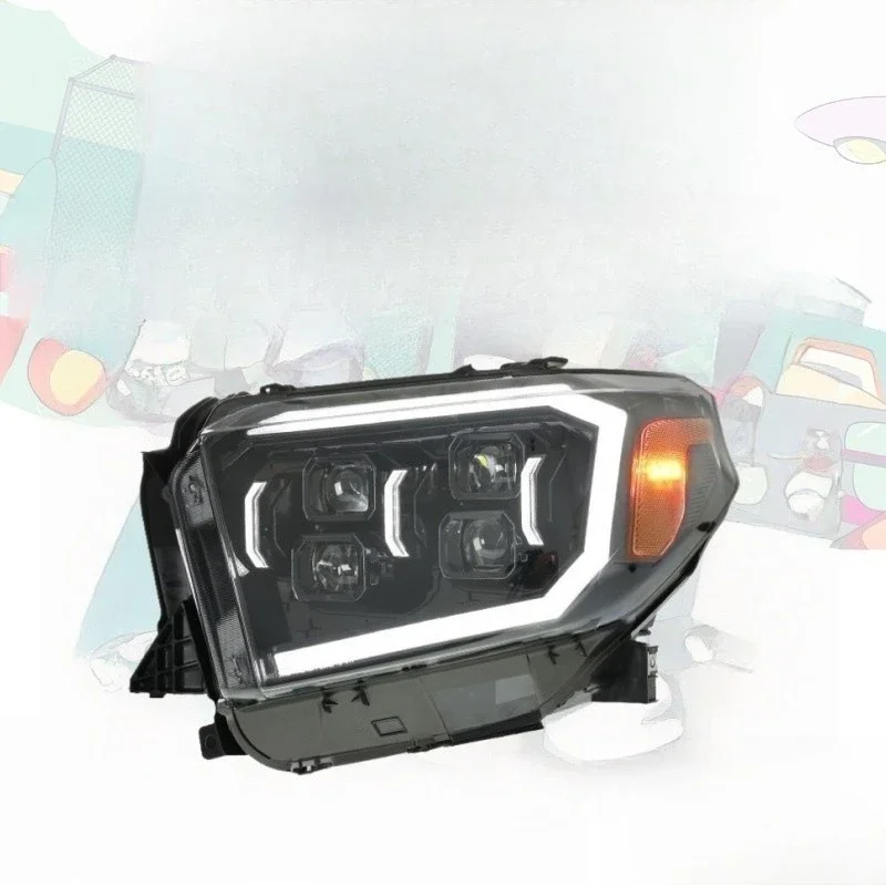 Pickup with Light Emitting Diode Daytime Running Lights and Light Emitting Diode Lenses