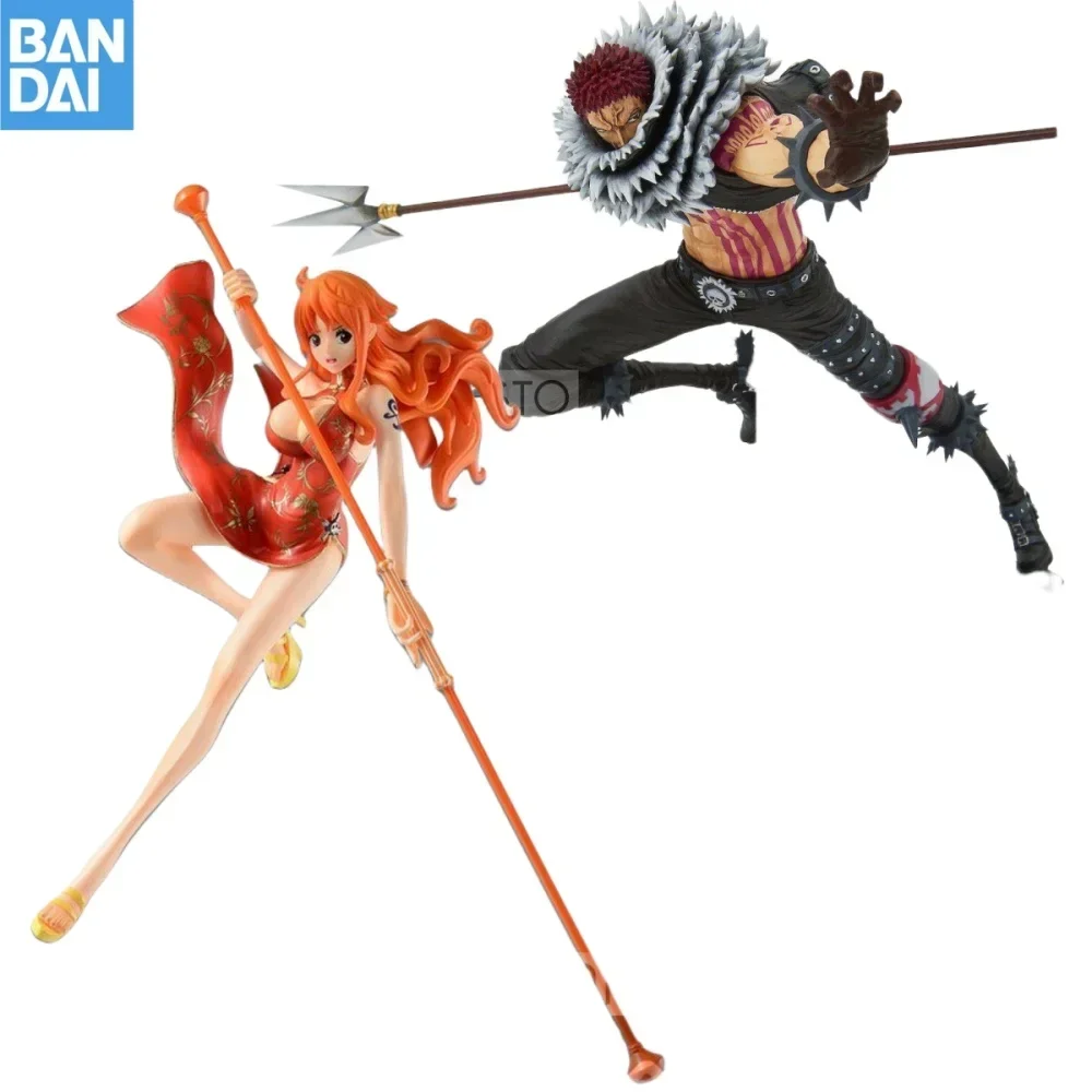 

Оригинальный Bandai One Piece Anime BWFC на вершине стайлинга King Коллекционная Фигурка Charlotte Katakuri Nami экшн-модель игрушки в подарок