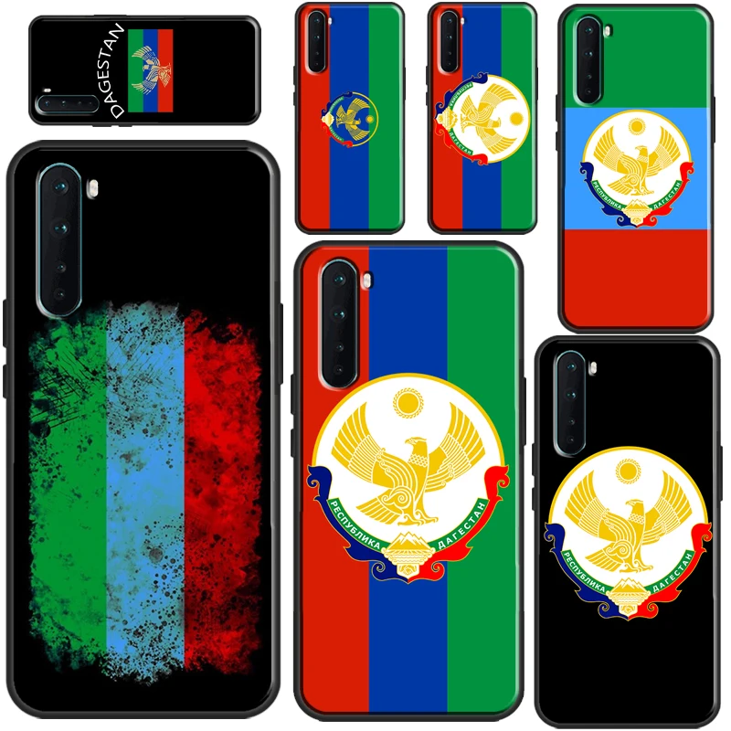 Dagestan Flag Coat Of Arms Case For OnePlus 9 10 Pro Nord2 8T 9R Coque For OPPO Realme 8 Pro 8i C3 C21 GT Neo 2 Master