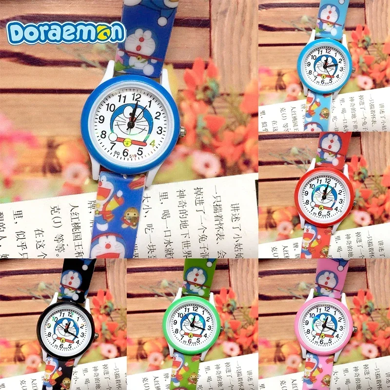 Doraemon Anime Figure Children\'s Watch Kawaii Cartoon Jingle Cat Quartz Watches Cosplay Sports Watch Toy Kids Birthday Gifts