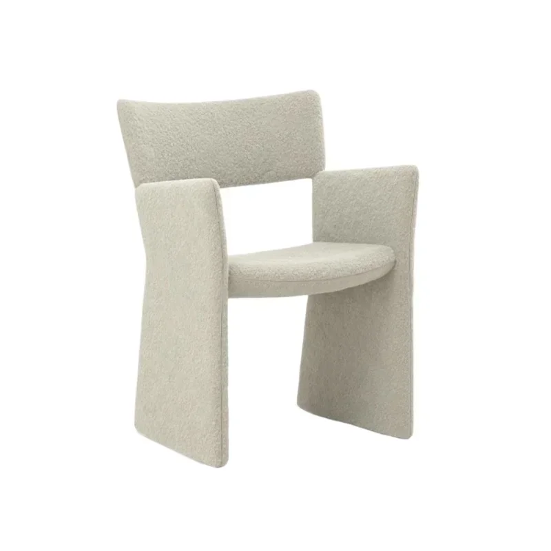 Home Modern Simple Single Sofa Chair Crown Back Chair Living Room