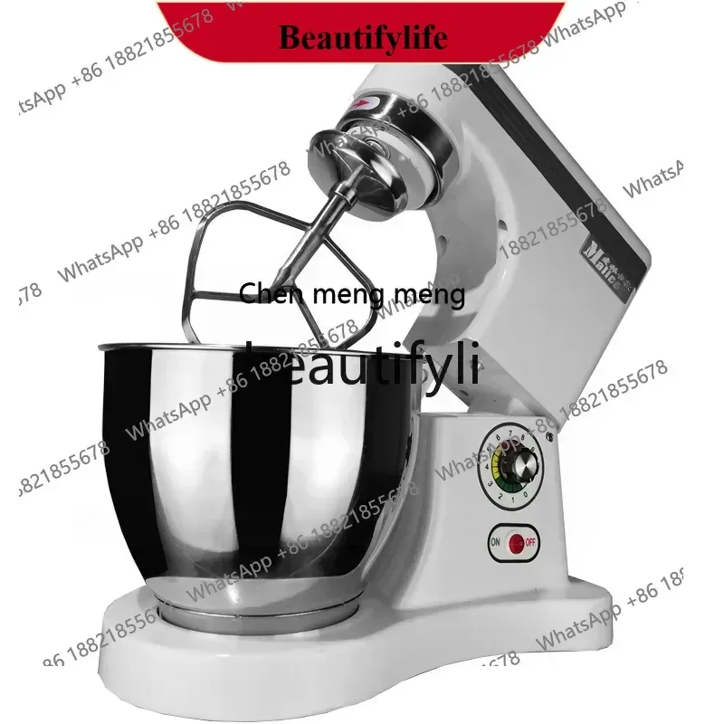 Fresh Milk Machine Commercial 7-Liter Desktop Cream Beating Eggs and Noodles Beating Bakery Cake Chef Kneading Mixer