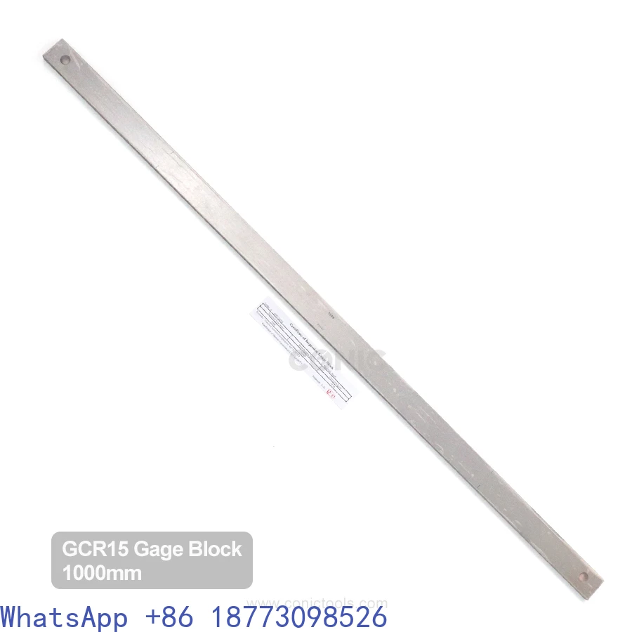 Grade 0 1000mm Steel Gauge GCr15 Steel Measuring Block Gauge for Calibration of Vernier Calipers