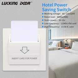 110V 220V Hotel Zimmer Karte Power Saving Schalter Elektrische Konnektivität Steckdose Power Saver Buchse Wand Montiert Energiesparende schalter