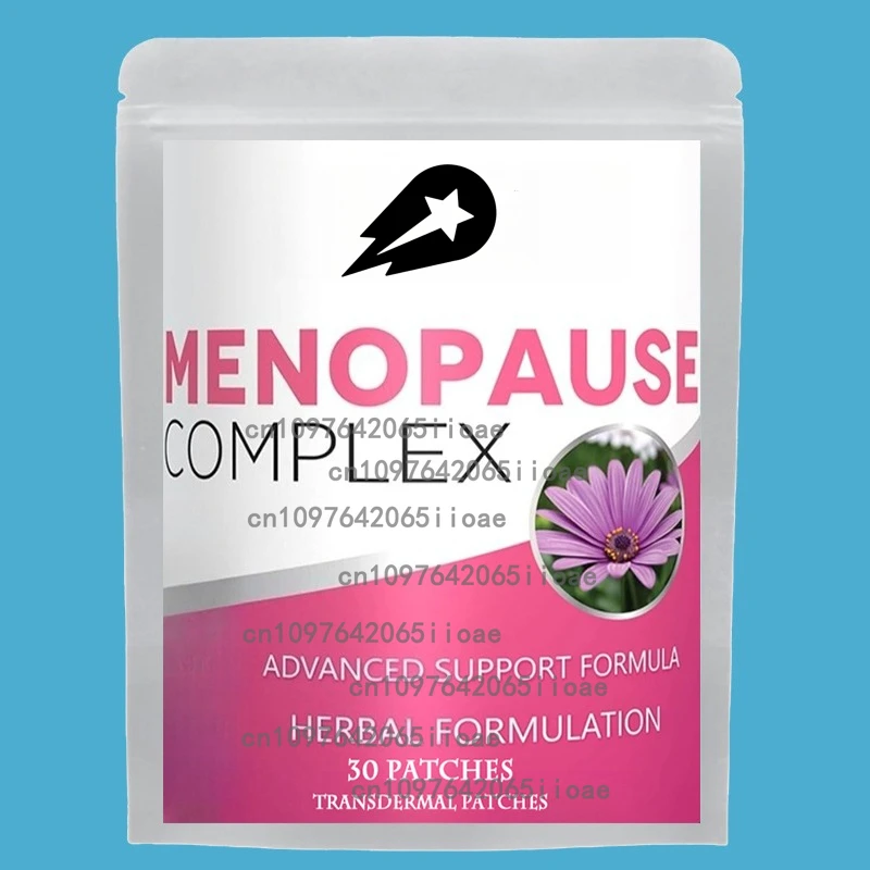 

30 Patches Menopause Complex Transdermal Patches- Natural Menopause Support for Hot Flashes, Mood Swings, Hormone Balance
