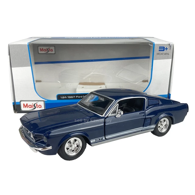 Maisto-フォードマスタングgtカーモデル1967, 1:24スケール,スペシャルエディション,ネイビーブルー/グレー,31260 -  AliExpress