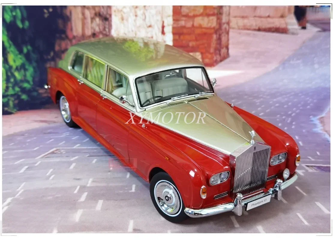 1:18 KYOSHO For Rolls Royce Phantom Diecast Model Car Toys Hobby Gifts Collection Special Offer Red gold /Greeen silver