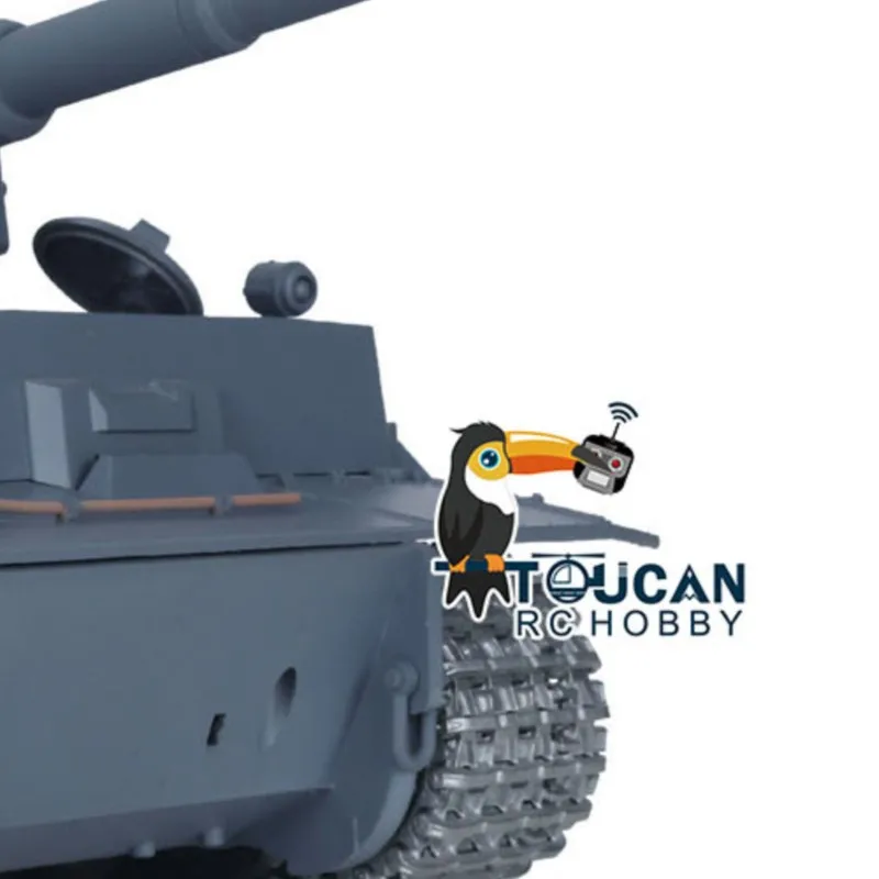 Heng Long 1/16 Scale 7.0 Upgraded Version Tiger I RTR RC Tank 3818 Metal Tracks Radio Smoke  Model Gift