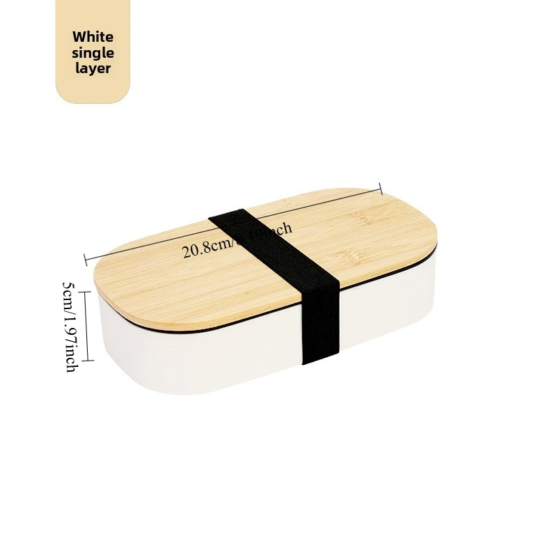 Lunch Box Set Student Office Worker Partition Sushi Wooden Japanese Double-layer Bento Box