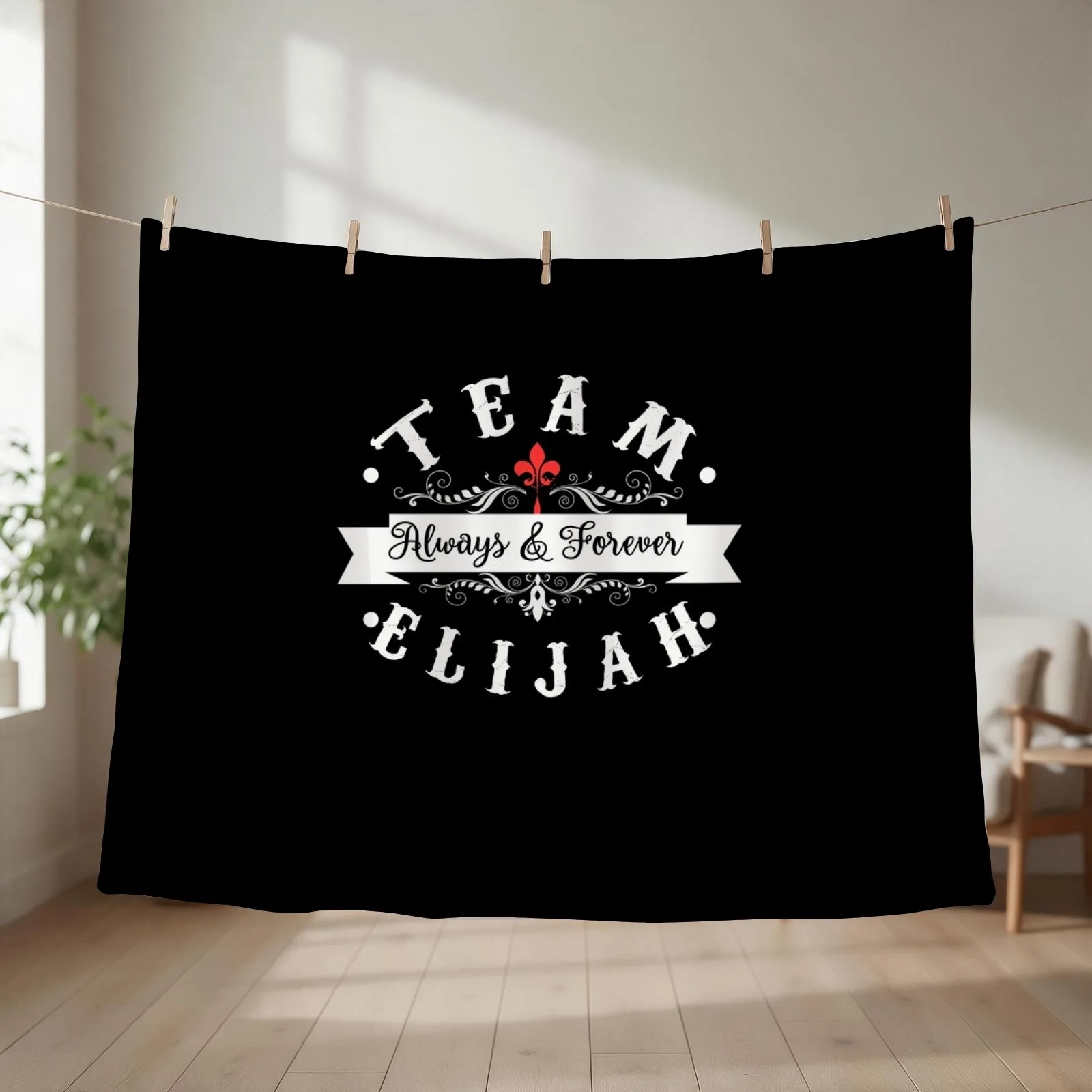 Team Elijah. Throw Blanket Warm Luxury Throw Extra Large Throw Plush Blankets