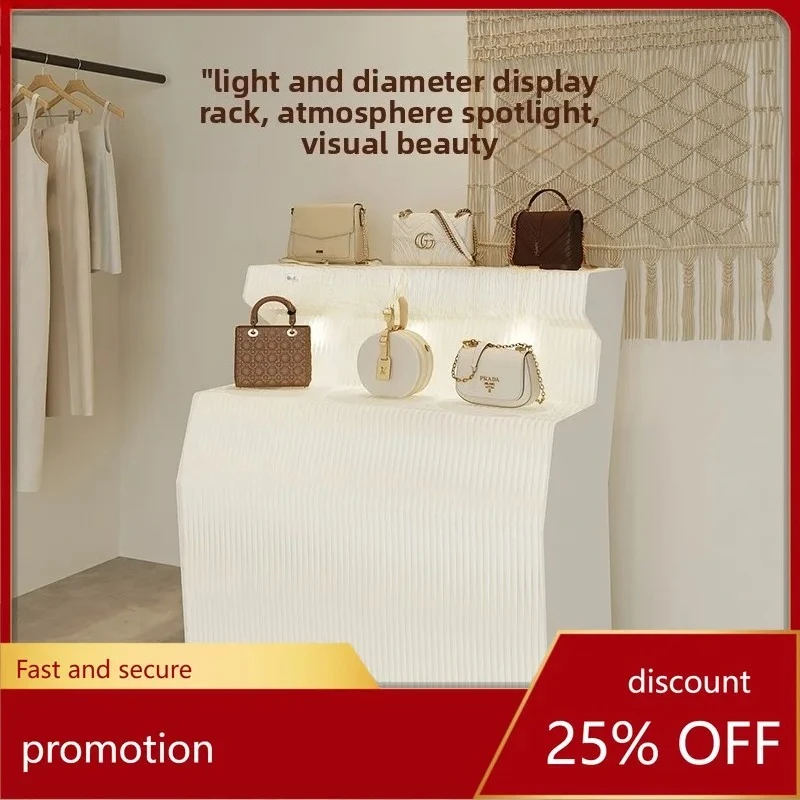 eighteen paper hole board display stand multi-layer display rack folding mobile luminous booth