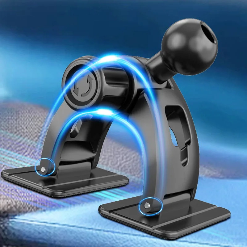 Universal Dual Klebe Basis 17mm Kugelkopf Halter Basis Fit Für Auto Gebogene Oberflächen Dashboard Magnetische Schwerkraft Telefon stehen – Detail 6