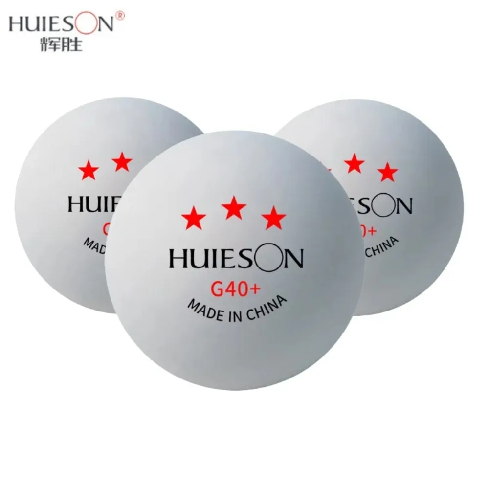 Huieson 3 Star G40+ ABS Table Tennis Balls Professional Training Competition Ping Pong Balls for Table Tennis Serving Machine