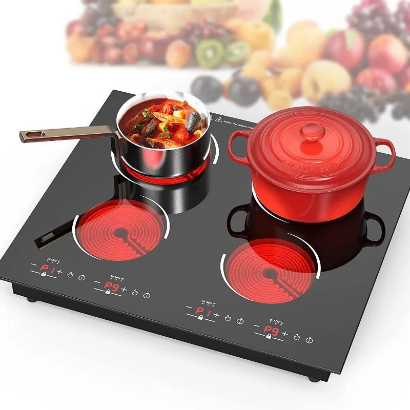 

Built-in electric ceramic stove Tea making device Infrared heating stove Milk stove 4 burner Ceramic glass Portable