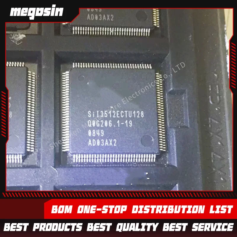 1PCS/LOT  SIL3512ECTU128 SII3512ECTU128 SII3512ECTU TQFP128 CI Serial ATA Controller Chip