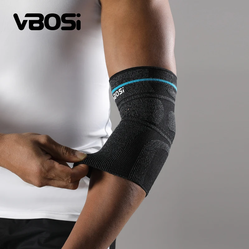 VBOSi قطعة واحدة من أكمام الكوع المرنة القابلة للتنفس، دعم رياضي للجري في صالة الألعاب الرياضية للاستخدام اليومي للنساء والرجال #5