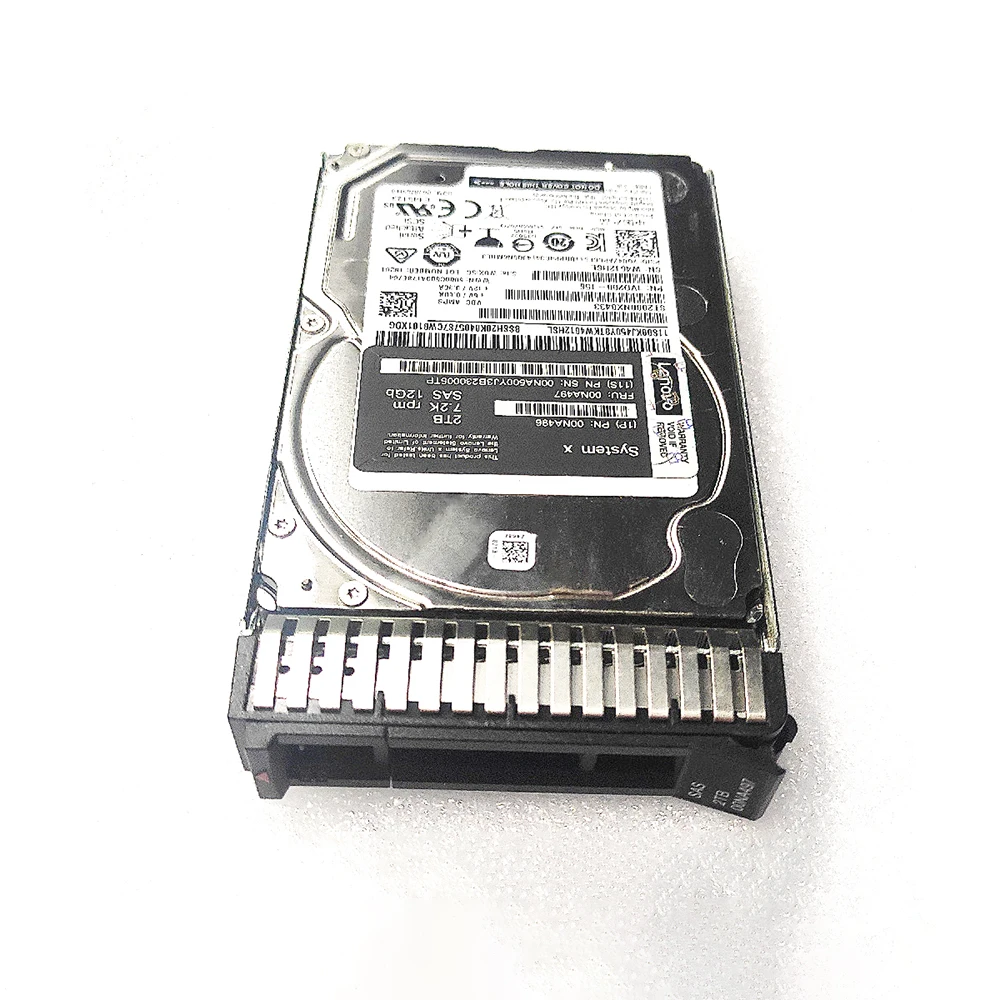 00NA497 HDD สําหรับ IBM Server Hard Disk X3650 M4 X3850 X5 2TB 7.2K SAS 2.5 "12G