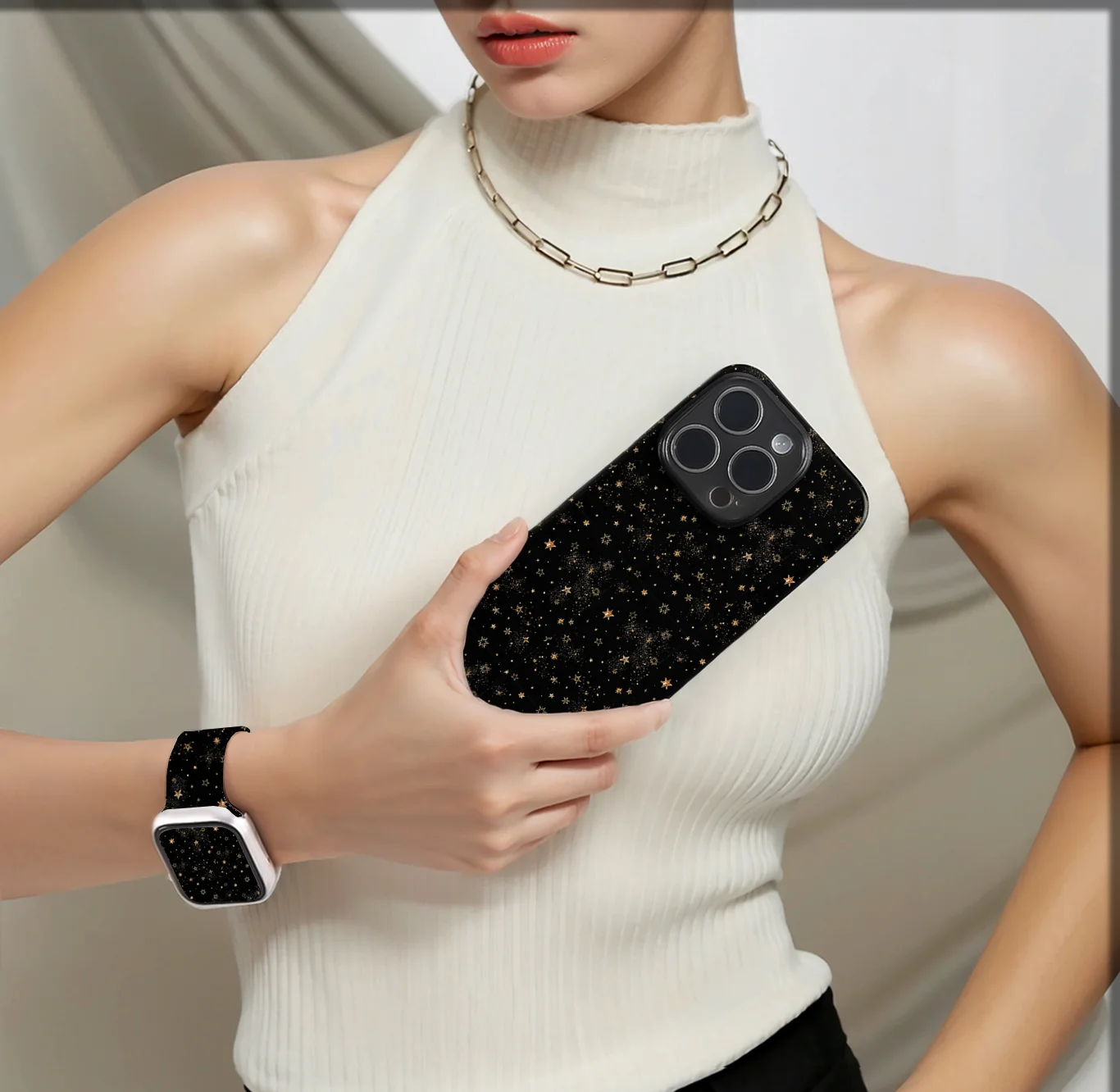United Star Theme Silicone Band for Apple Watch10 9 8 7 6 5 Ultra SE Size 38 40 41 42 44 45 49mm Suitable for All iWatch
