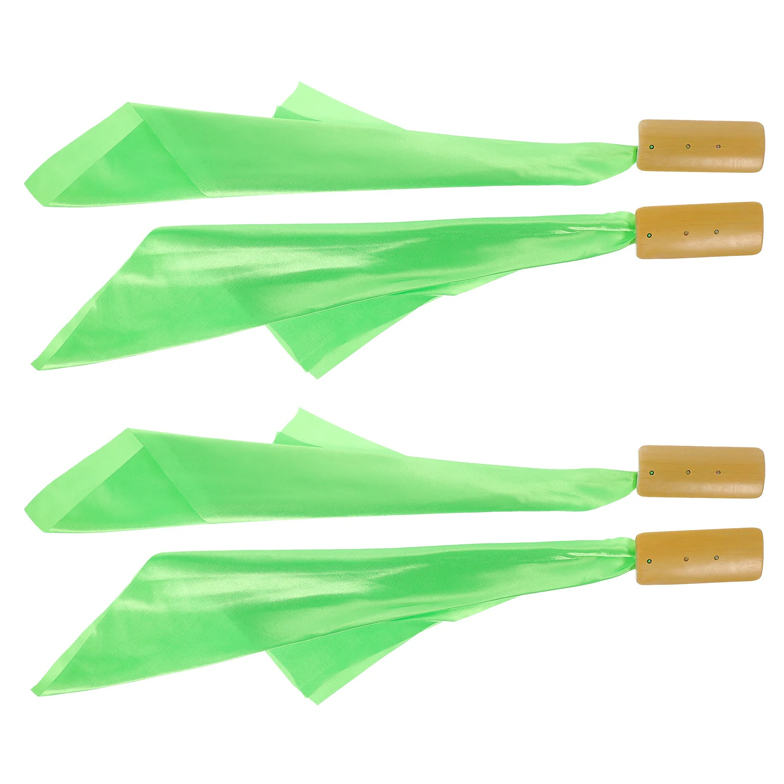 

1Set Green Silk Kuaiban Chinese Allegro Clapper Bamboo Musical Instrument Portable for Beginners Home Decor