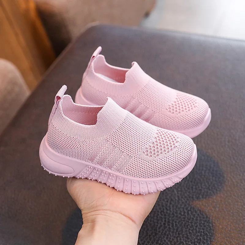 Baby Fashion Casual Shoes Girls Sneakers Breathable Soft Botton Non-Slip Boys Shoes 1-6 Years Old Kids Walking Shoes