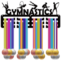 1 piece/Acrylic material medal display stand/Gymnastics pattern honor medal stand/Sports commemorative plaque/Wall storage