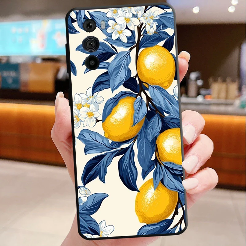 

Summer Fruit Lemon Phone Case For Motorola Edge 50 40 Pro 60 50 40 30 Ultra Neo Fusion Moto G Play G Stylus G Power G 2025