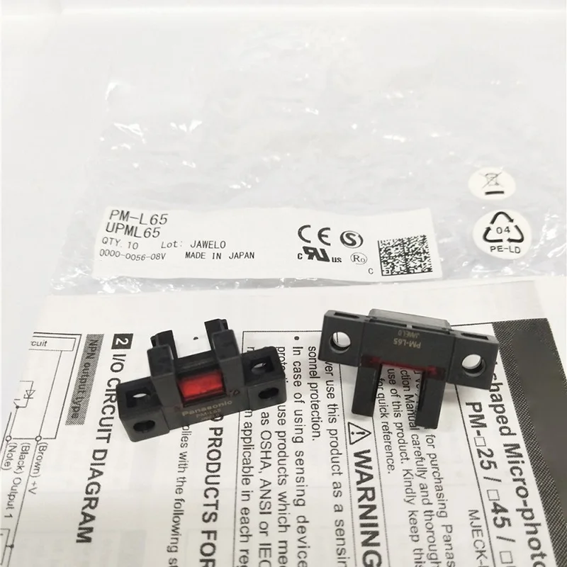 2 peças novas para sensor de interruptor fotoelétrico Panasonic PM-L65