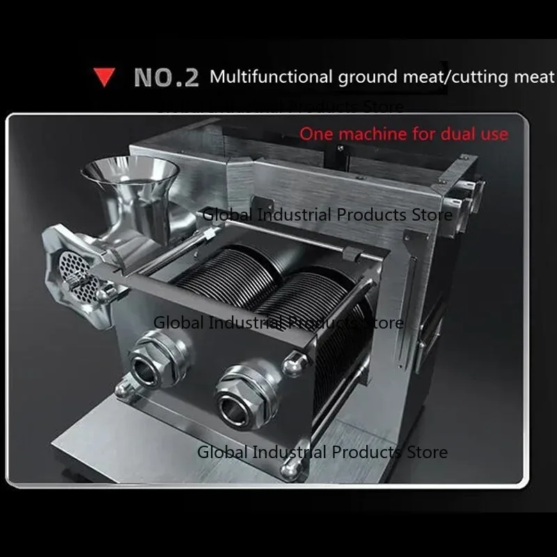 Meat Grinder Dual-Motor Electric Powerful Multi-Function Dual-Purpose Meat Slicer Meat Grinder