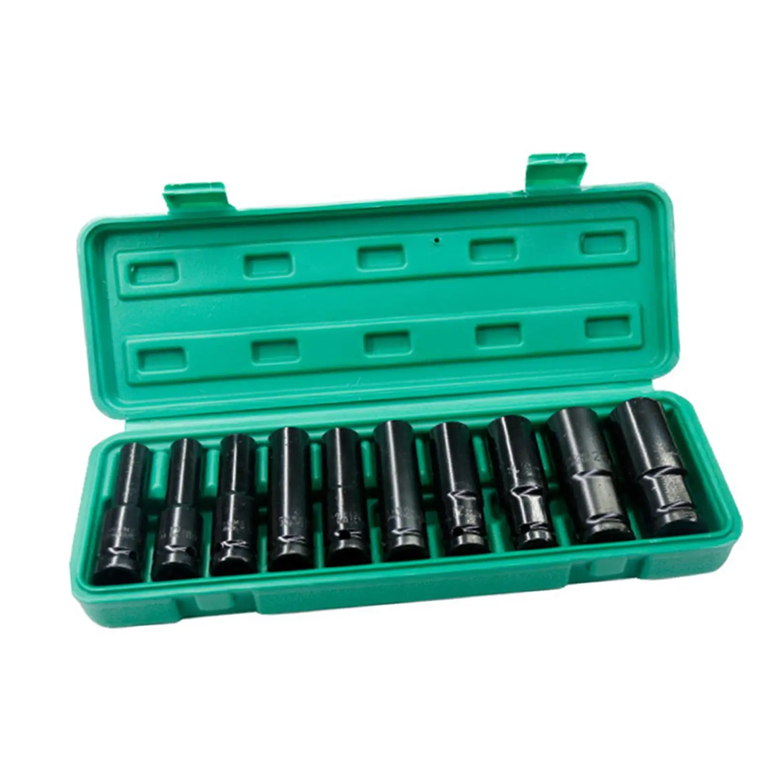 10Pcs Socket Set 1/2inch Repairing with Carry Case Impact Fit for Ratchet Wrench