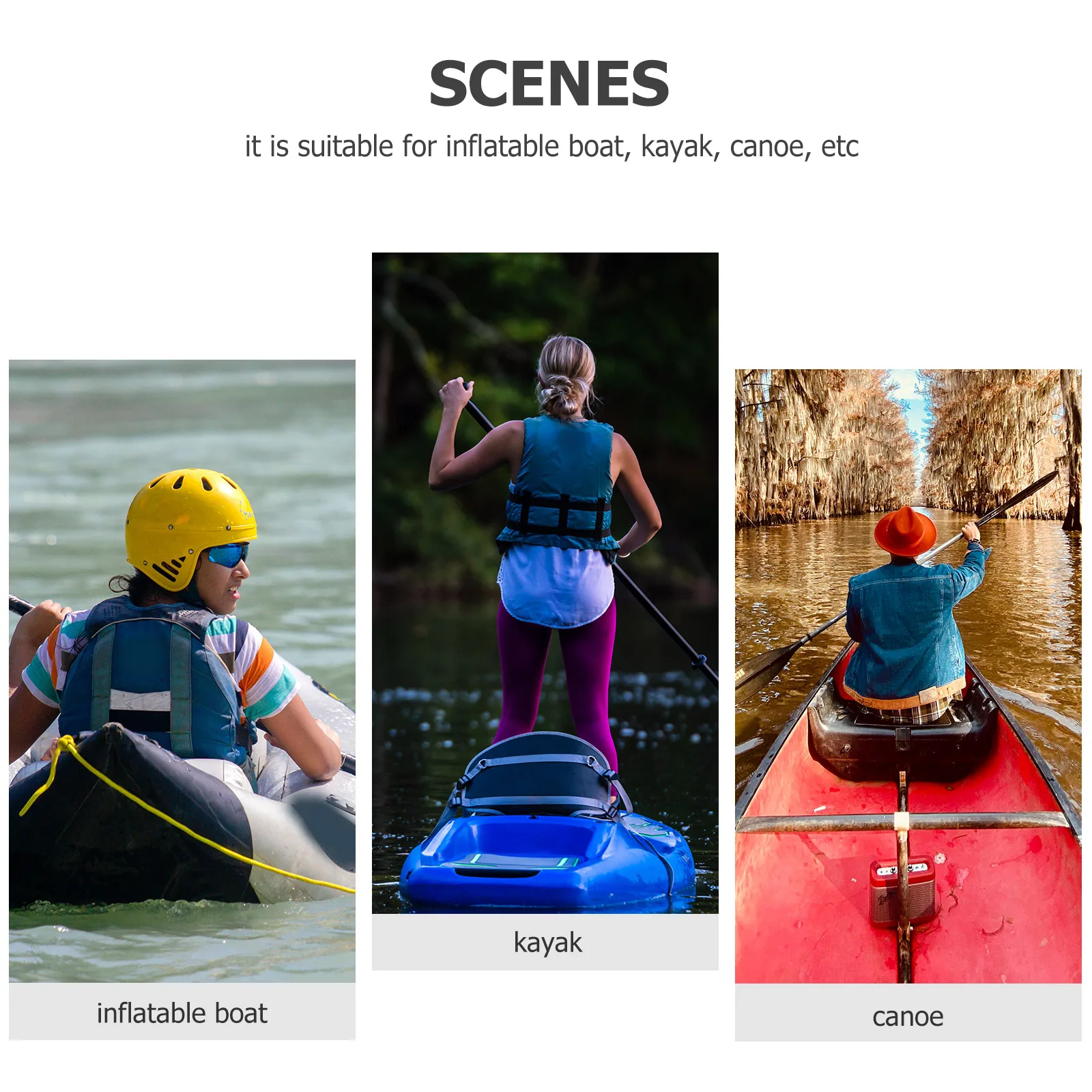 

10 Pcs Kayak Accessories Parts Boat Buckles for Rope Motor PVC Cord Fixing Replacement Gear