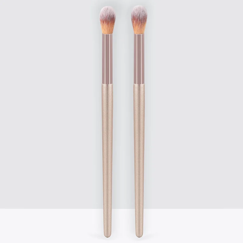 2개입 코 섀도우 컨투어링 브러쉬 세트 샴페인 골드 아이섀도우 메이크업 브러쉬 세트 얼굴 윤곽 메이크업 도구