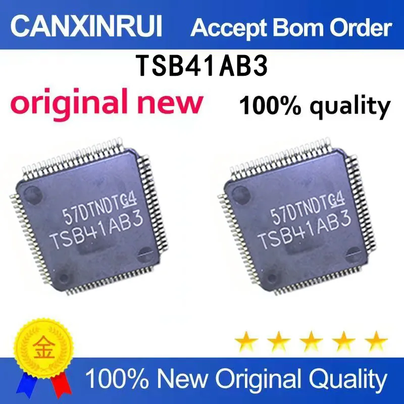 (5pcs-100pcs）New stock TSB41AB3PFP TSB41AB3 TQFP80